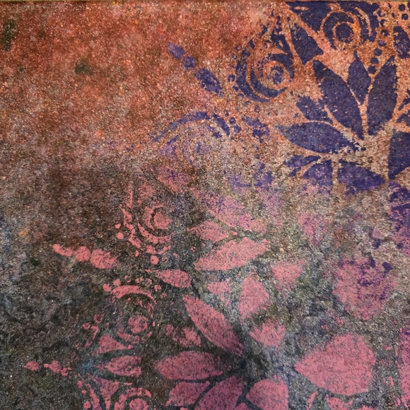 HANDCRAFTED Abstract Rainbow Texture Painting HANDPAINTED HANDMADE Wall Art - Picture 6 of 17